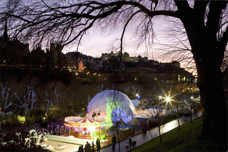 Princes Street Gardens during the annual Winter Wonderland festival Princes Street Gardens during the annual Winter Wonderland festival